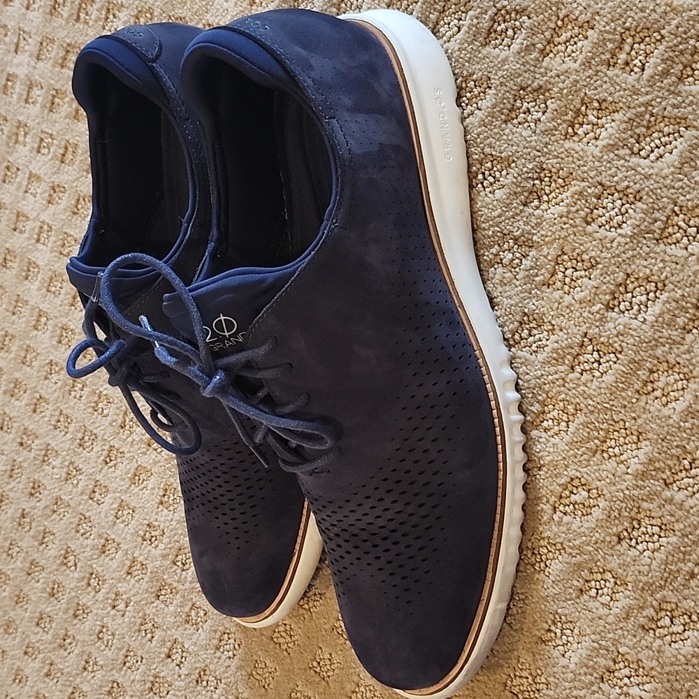 Men's Cole Haan Navy Blue Grand Zero Shoes